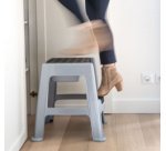 Marchepied, 1 niveau, PP, gris/noir