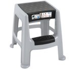 Marchepied, 1 niveau, PP, gris/noir