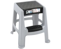 Marchepied, 1 niveau, PP, gris/noir