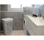 Panier à linge ALMERIA, avec couvercle, 60 L