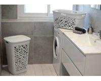 Wasmand ALMERIA, met deksel, 60 L