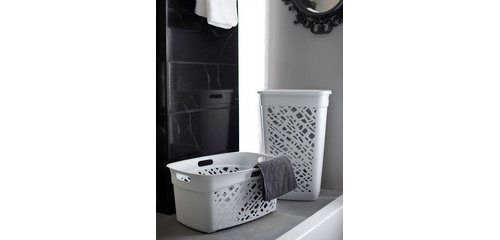 Panier à linge ALMERIA, avec couvercle, 60 L