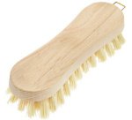 Brosse à récurer, bois naturel, forme de 8