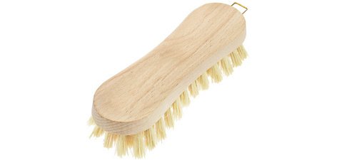 Brosse à récurer, bois naturel, forme de 8