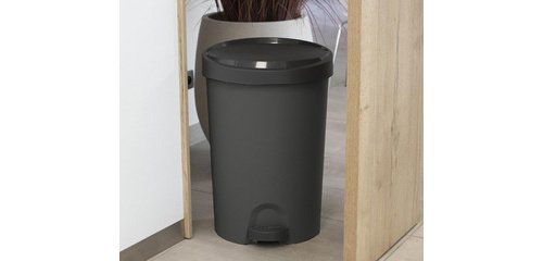 Poubelle à pédale Stepy, 27 litres, PP, anthracite