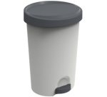 Poubelle à pédale - Stepy - 30 L -  gris béton / anthracite