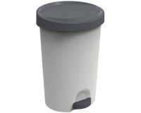 Poubelle à pédale - Stepy - 30 L -  gris béton / anthracite