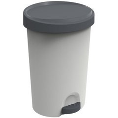 Poubelle à pédale Stepy, 27 litres, PP, gris/anthracite