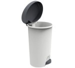 Poubelle à pédale - Stepy - 30 L -  gris béton / anthracite