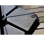 Dalle de lestage pour parasol suspendu, gris foncé
