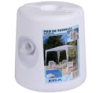 Pied de tonnelle - plastique - à remplir - blanc