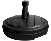 Pied de parasol - plastique rond - 13 L - D: 43 cm - gris anthracite