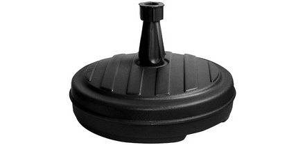 Pied de parasol, plastique, rond, 430 mm