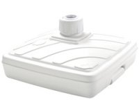 Pied de parasol, plastique, carré, (L)565 mm