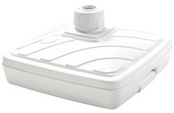 Pied de parasol, plastique, carré, (L)565 mm