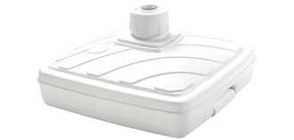 Pied de parasol, plastique, carré, (L)565 mm