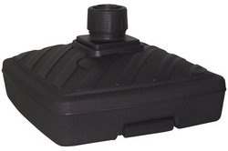 Pied de parasol, plastique, carré, (L)565 mm