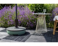 Pied de parasol, plastique, rond, 495 mm, bicolore