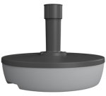 Pied de parasol, plastique, rond, 495 mm, bicolore