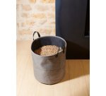 Sac pellets, en feutre, 60 litres, gris foncé
