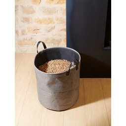 Sac pellets, en feutre, 60 litres, gris foncé