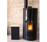 Bak voor houtpellets, 36 liter, zwart