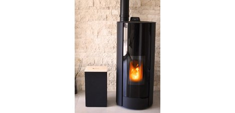 Bac pour granulés de bois, 36 litres, noir
