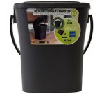 Poubelle à compost, 6 litres, anthracite