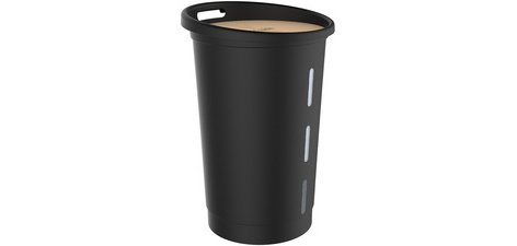 Bac à pellets, 38 litres, noir