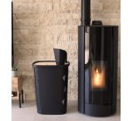 Bak voor pellets, 70 liter, zwart