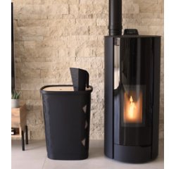 Bac à pellets, 70 litres, noir