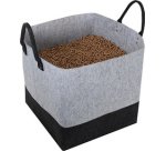 Sac pour pellets, en feutre, 60 litres, gris/noir