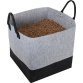 Sac pour pellets, en feutre, 60 litres, gris/noir
