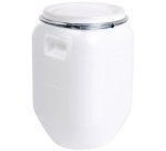 Fût de stockage, 25 litres, plastique, blanc