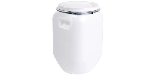 Fût de stockage, 50 litres, plastique, blanc