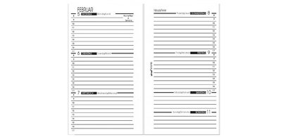 bind Recharge 2027 pour agenda bind A7, modèle 17501
