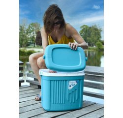 Koelbox ICEBERG, 32 liter, grijs/groen