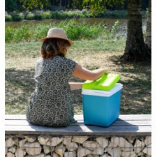 Glacière, plastique, 35 litres, gris/vert