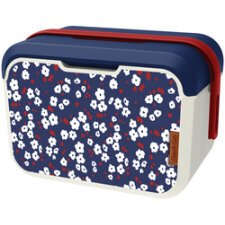 Mini-glacière LUNCHCUB CHERRY FLOWERS, 5 L, bleu/rouge