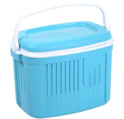 Koelbox ICEBERG, 42 liter, lichtblauw/wit