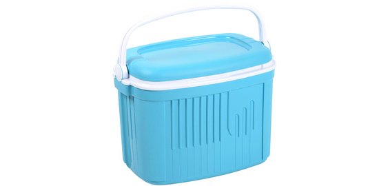 Koelbox ICEBERG, 42 liter, lichtblauw/wit