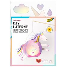 Kit de lanterne SWEET RAINBOW, rose irisé