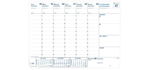 Quo Vadis - Recharge Agenda - 2026 - Blockhebdo - Semainier Planning - Français - 12 mois de janv à déc. - 19,6x14,5 cm
