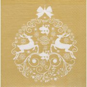 Serviette à motif de Noël 'Deers Couple'