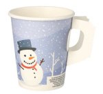 Gobelet en carton avec anse 'Snowtime', 0,2 l