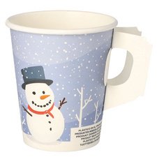 Gobelet en carton avec anse 'Snowtime' 20 cl