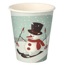 Beker van karton 'Snowman', 0,2 l