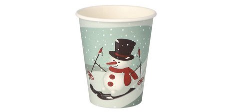 Cardboard cup 'Snowman' 20 cl