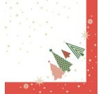 Serviette à motif de Noël 'Plain Christmas Trees'