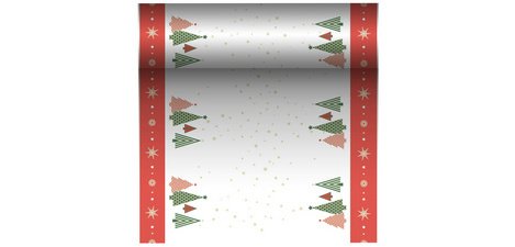 'Plain Christmas Trees' Table Runner